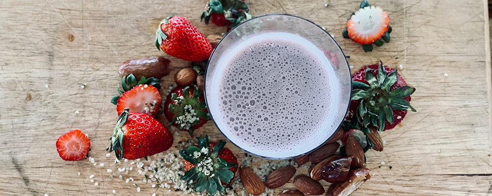 Homemade Strawberry Milk